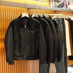 意奢老钱风重磅绵羊毛填充秋冬男士复古有型保暖百搭棉衣棉服夹克