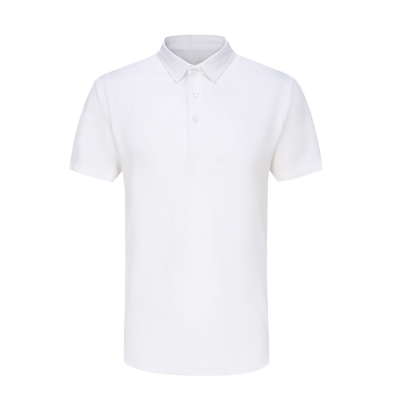 Business Casual Lapel Short-Sleeved Polo Shirt Embroidered Printing Summer Corporate Workwear T-Shirt Classy Collar Ready Stock