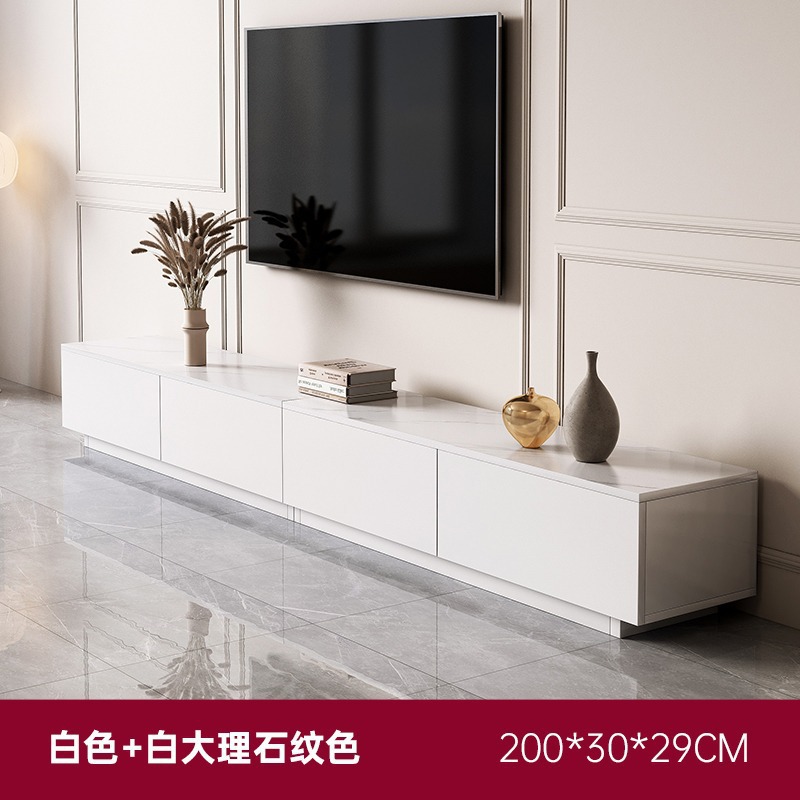 TV gabinete simple sala de estar moderna casa pequeño apartamento piso mesa nueva luz de lujo minimalista imitación roca placa TV gabinete