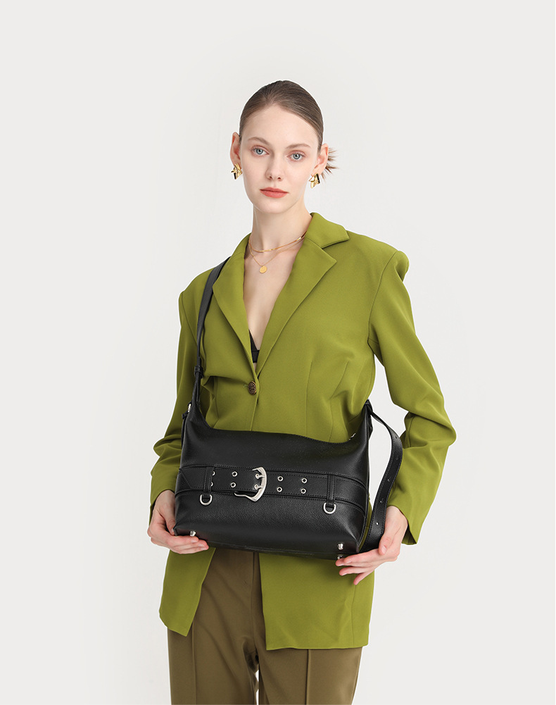 Fashionable Women's Shoulder Bag Simple Retro Niche Handle Bag_voghion.com