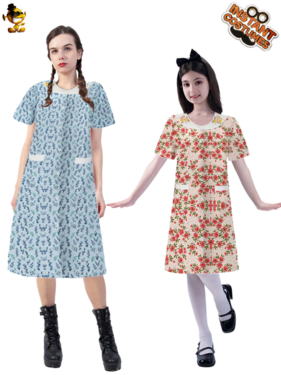 Disfraces de Halloween para niños y adultos, vestido floral, disfraces para fiestas COS, disfraces para actuaciones en escenario, venta transfronteriza en Amazon