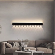 壁灯卧室床头灯现代简约客厅沙发背景墙过道一字长条氛围感射灯