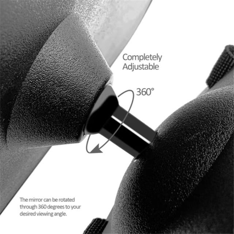 In-car baby rearview mirror car child car seat 360 ° rotating LED reflective auxiliary observation mirror