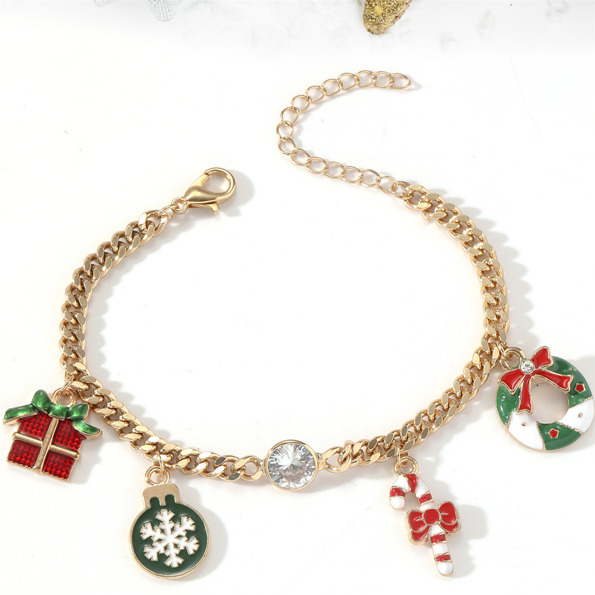 Alloy Material Cute Gift Box Alloy Plating Unisex Bracelets 1 Piece