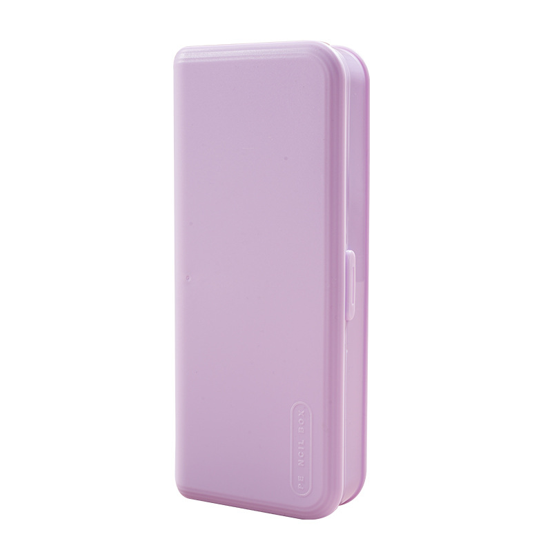 초등학생을위한 새로운 다기능 대용량 문구 케이스 MACARON 고 부가가치 연필 케이스 간단한 문구 보관 상자