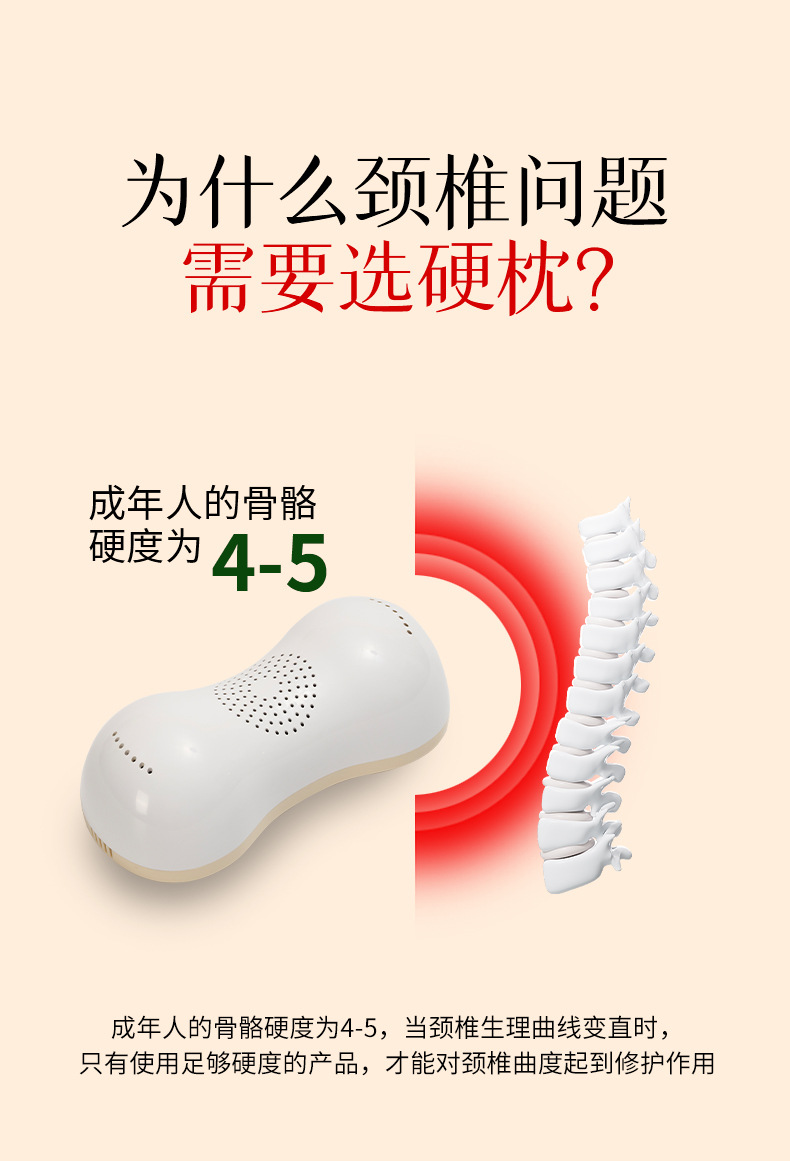 Electric Moxibustion Neck Pillow Ergonomic Cervical Lumbar Support with Heating for Shoulder and Back Relaxation key features