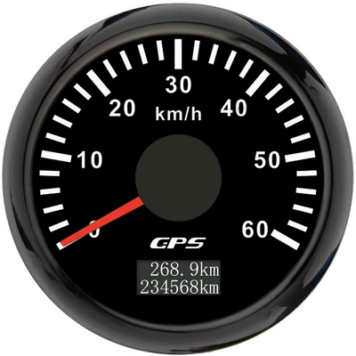 automobile instrument, Rv Motorcycle Ship Gps - black-frame-black-bottom-60kmh