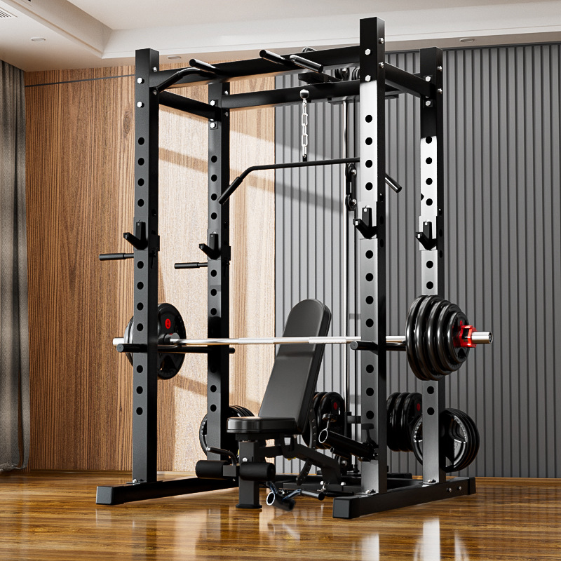 Multifuncional horizontal empuje marco casa Squat marco pórtico comercial semi-Marco Barbell marco integral entrenamiento equipo de fitness