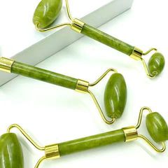 天然玉石美容器 雙頭玉石 滾輪  面部全套 按摩美容器 臉部玉器