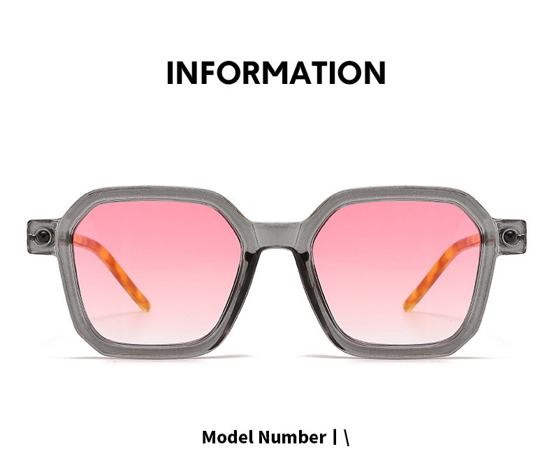 Fashion Color Block Ac Square Patchwork Full Frame Optical Glasses display picture 3