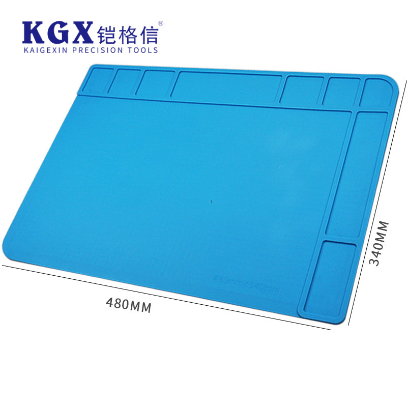 480mm*340mm耐高温电脑手机维修工作垫 垫风枪烙铁焊接桌垫防烫