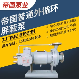 加工定制不锈钢屏蔽泵地热循环卧式供水电泵帝国循环增压离心电泵