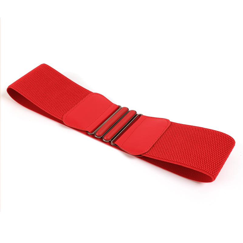 3124 simple Super amplia decoración de las mujeres estilo coreano hebilla de la cintura sello moda todo partido cinturón elástico 90g