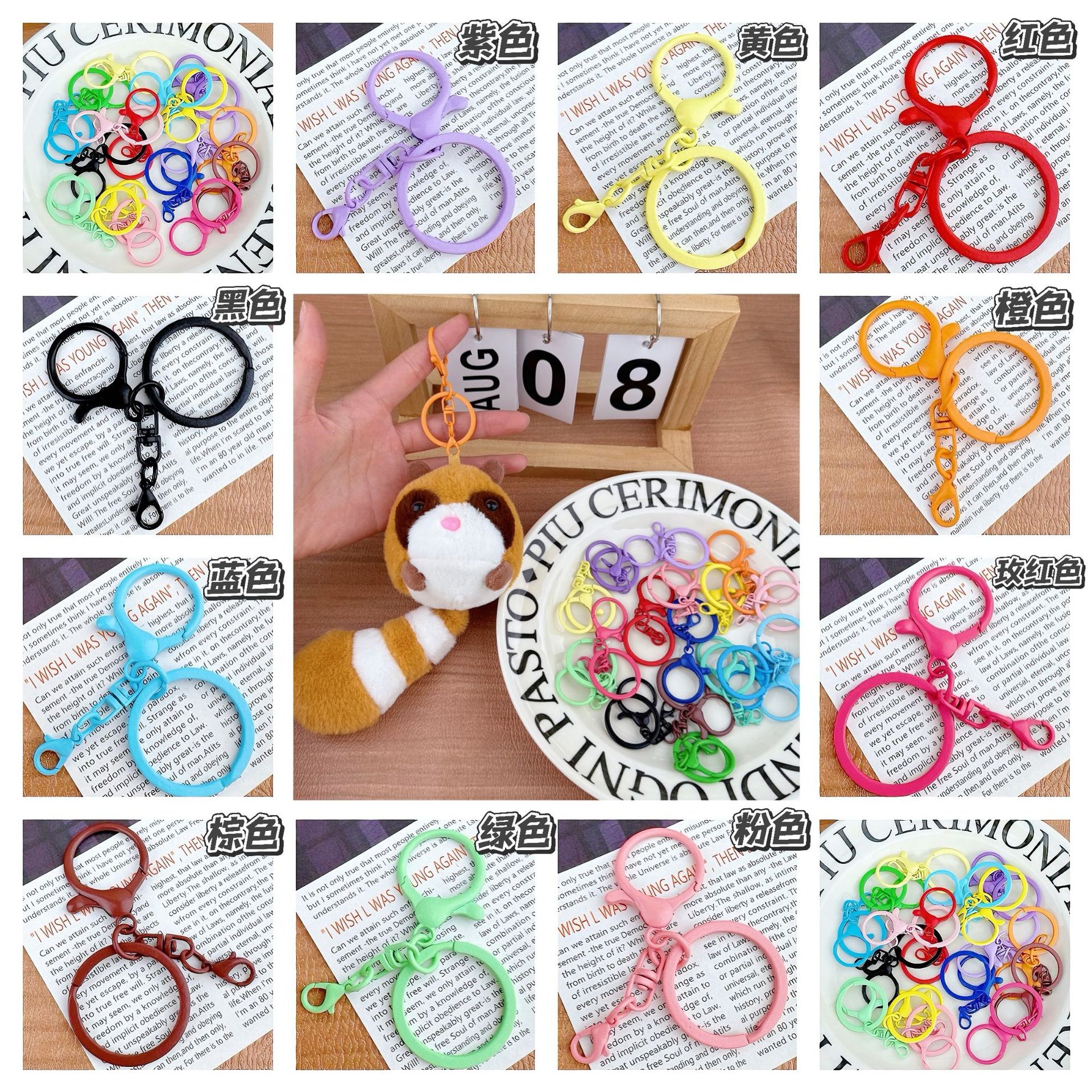 Juguete de peluche transfronterizo Qiwei bolsa de oso llavero colgante de mapache hombres y mujeres pareja llavero muñeca