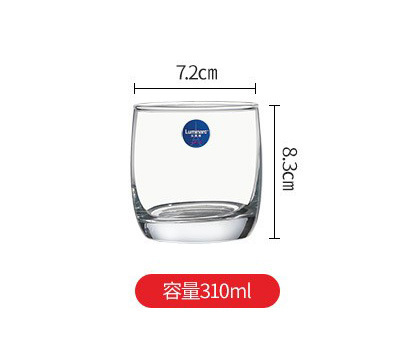 Copa cuadrada de vidrio lemeiya hogar engrosada taza de té taza de agua de vidrio reforzado conjunto taza de beber transparente