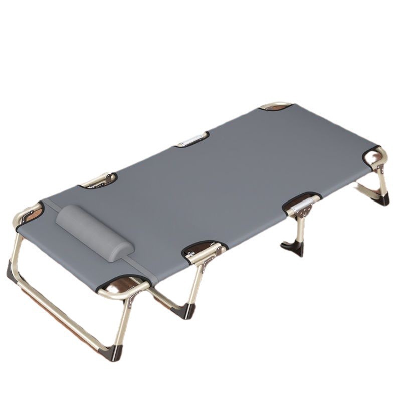 Cama plegable de almuerzo de verano cama de almuerzo de oficina portátil fácil de almacenar sillón al aire libre hospital acompañante cama de marcha