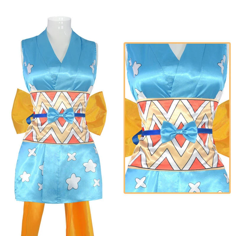 One Piece Nami Cos сервер 2D аниме ролевая игра косплей кимоно с атласным принтом Нами
