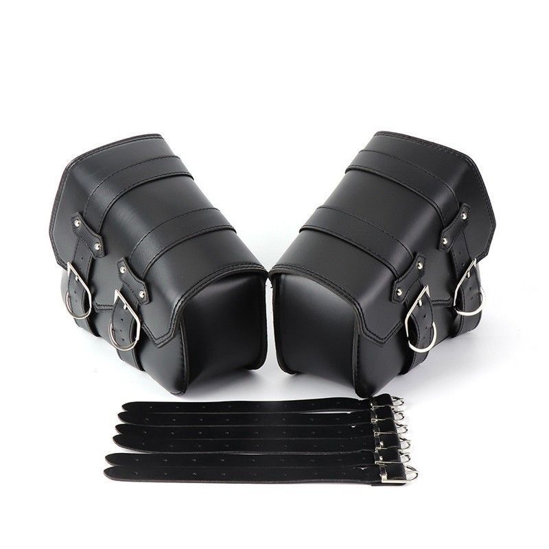 Motorcycle Side Saddle Bags Pu Leather Tool Bag