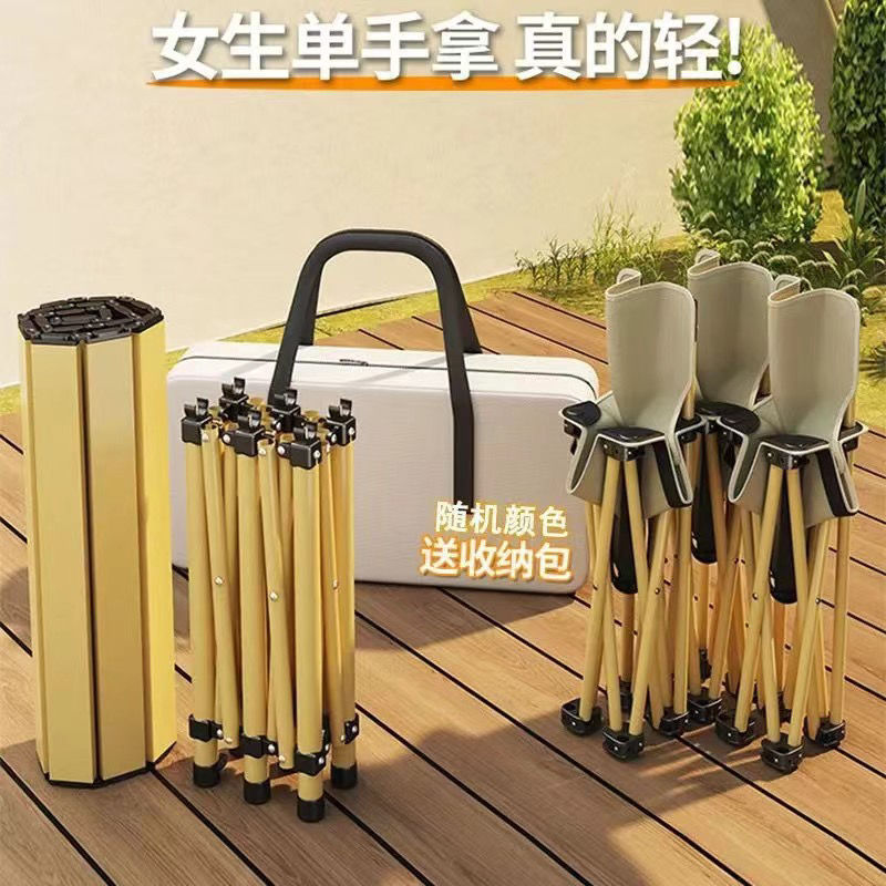 Portable Outdoor Table and Chair All-suit Picnic Cooking Camping Barbecue Picnic Folding Table and Chair Simple Folding Portable