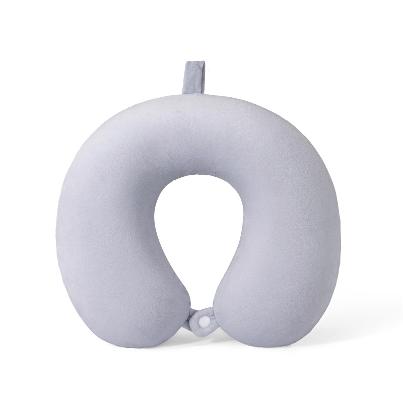 Verano helado sensación fría protección de cuello almohada en forma de U portátil almacenable memoria almohada de cuello de algodón almohada de avión almohada al por mayor existencias