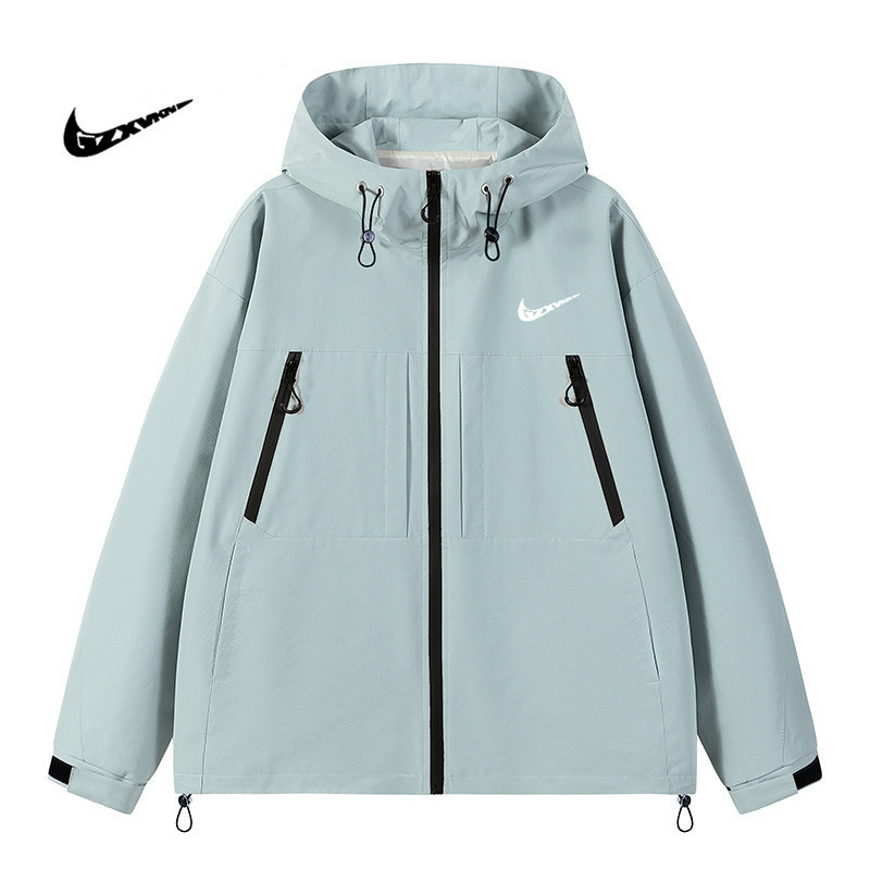 Jacket Hooded Jacket Men's 2025 Autum New Fashion Brand Windproof Couple Tops Casual Sports Jacket Women
