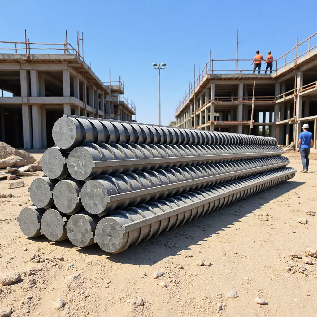 建筑钢材钢筋农村建房用螺纹钢HRB300EHRB400EHRB500E批发螺纹状