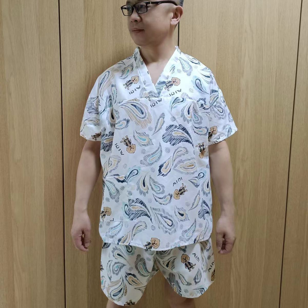 일회용 목욕 옷 달콤한 옷 사우나 옷 목욕 가운 스파 발 발 치료 마사지 목욕 뷰티 여성의 짧은 소매 반바지