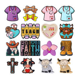 米奇硅胶珠子DIY饰品配件卡通动物孔径2mm串珠配件钥匙扣散珠批发