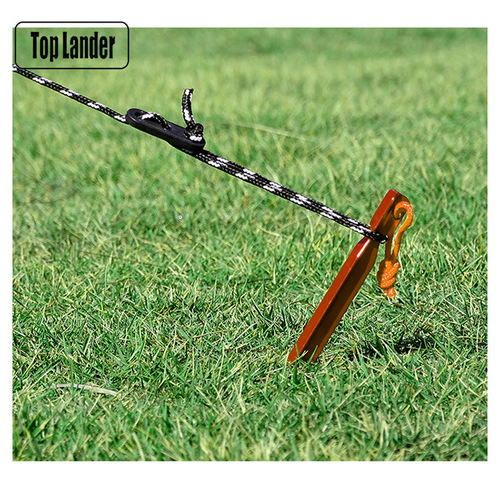 Outdoor Tent Accessories Pegs Rope Kit Tarp Tent Pegs Fixed Rope with Double Eye Adjustment Buckle 