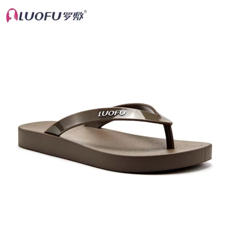 Chanclas con Suela Gruesa para Mujer de PVC para Playa