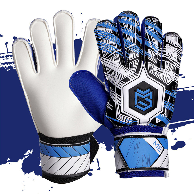 Guantes de portero, guantes de fútbol, guantes para adultos, niños, equipos de protección de dedos para estudiantes de primaria, entrenamiento antideslizante para hombres y mujeres