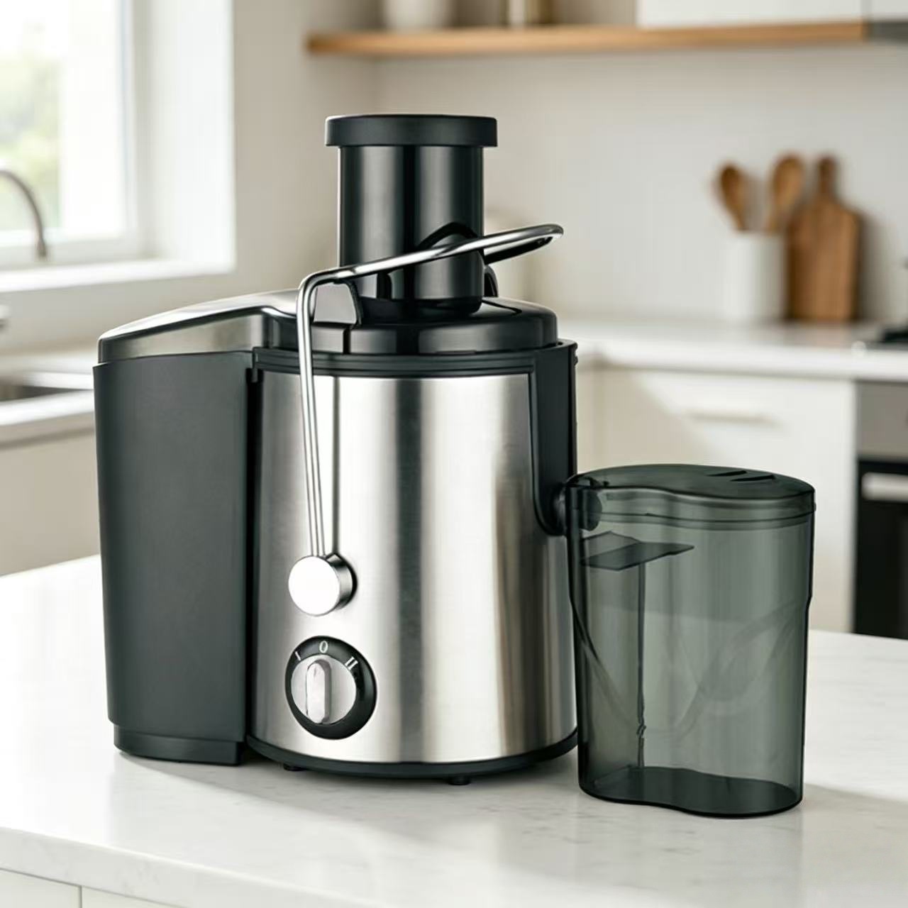 Exprensa de jugo de gran calibre de comercio exterior, separador de jugo doméstico, máquina de frutas frescas, máquina de jugo sin filtro automático image 7