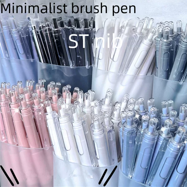 High Yan value st head brush pen small white pen gel pen office supplies student stationery sign Pen press pen wholesale