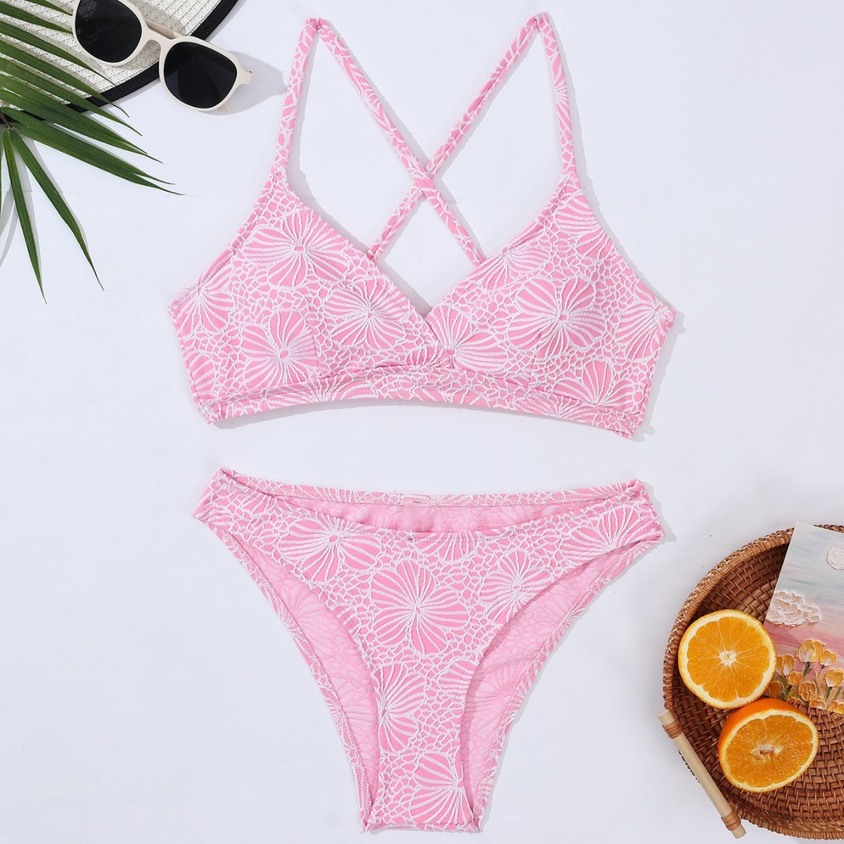 Nuovo bikini sexy con lacci per il commercio estero europeo e americano, Liexpress, Amazon, costumi da bagno di grande successo TK223_voghion.com