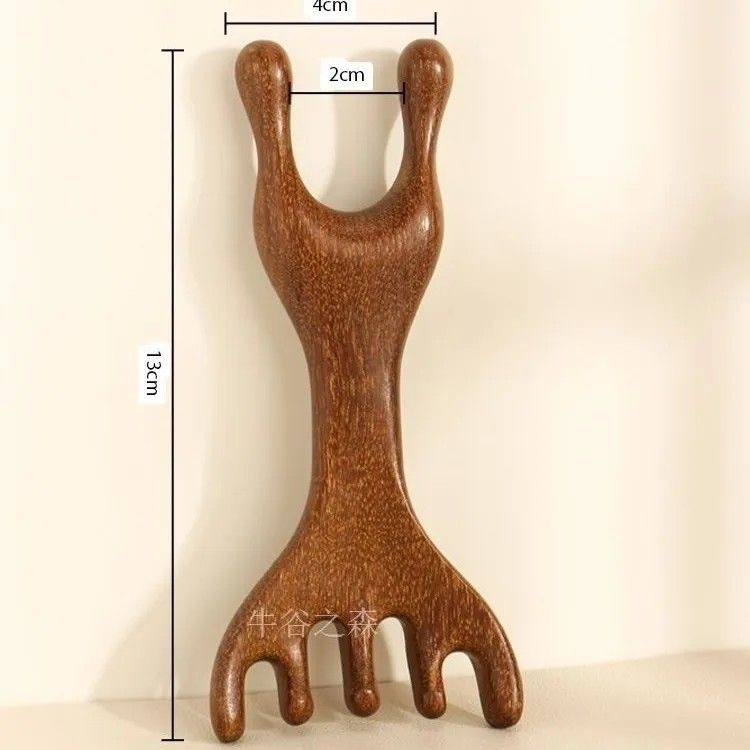 Peine de masaje de sándalo verde al por mayor Peine de madera de sándalo meridiano Peine de madera de sándalo dorado Peine de pescado auspicioso Peine de costillas Peine de sándalo