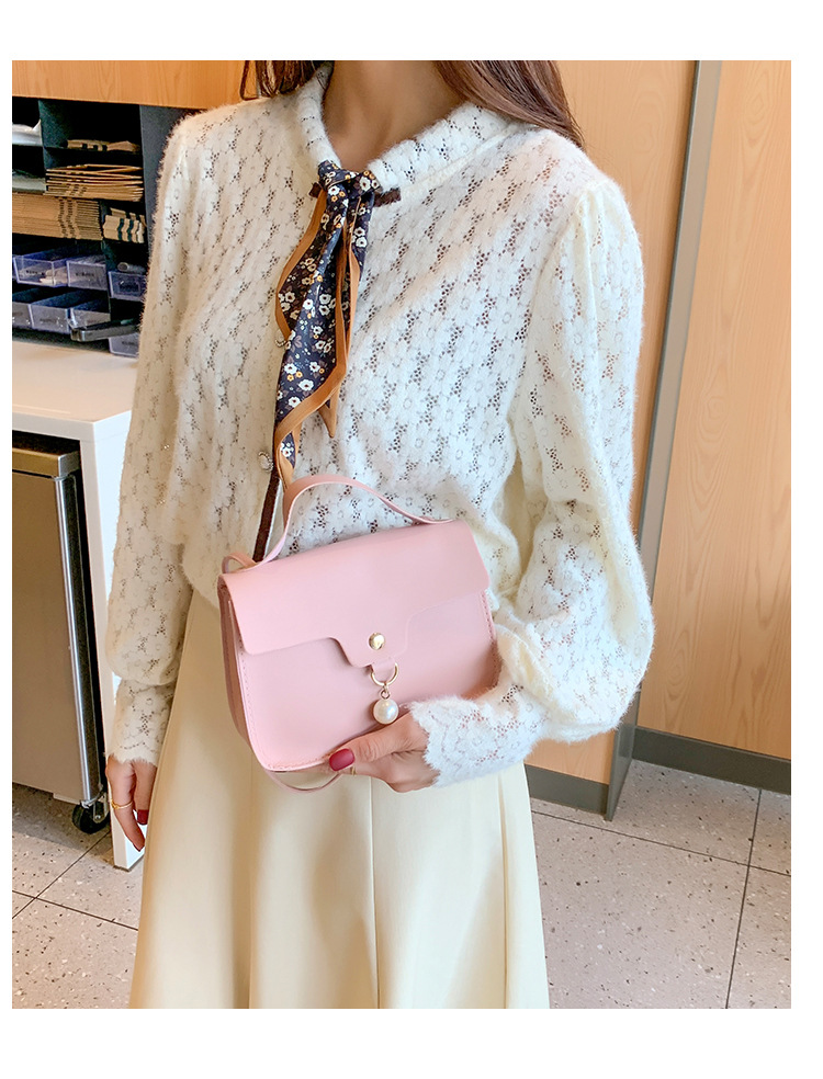 92g Weight Flip Cover Closure Type Single Shoulder Strap Strap Type Handbag Bags Type Daily Occasion Pu Leather Material Waterproof Function Women's Backpack Backpack Solid Color Pattern All Seasons Season Women'S Gender Lock clasp Design Fashion Style Square Shape Sewing Craft Small Size Women's Small All Seasons Pu Leather Fashion Handbag 1