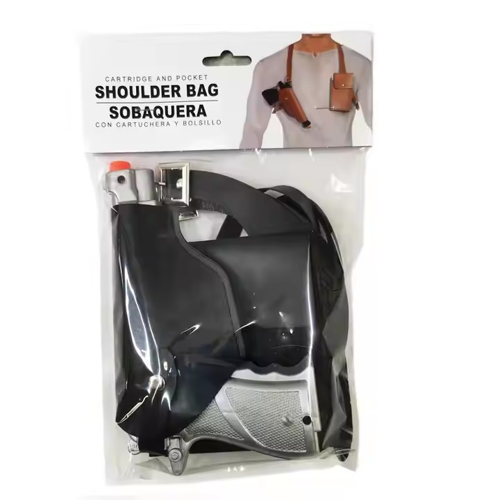 Juguetes de rol de Halloween para niños para disparar un conjunto de armas de vaquero Cowboy Gun Belt Hoslter