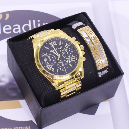 Lovers wrist watch set with box new couple watch bracelet men and women set quartz watch