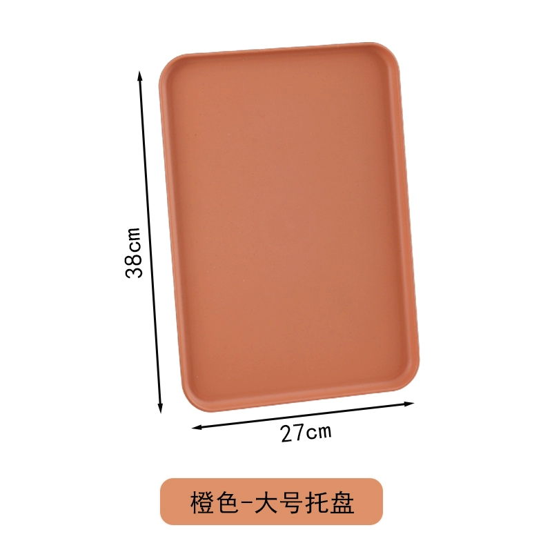 Scandinavian rectangular big plastic tea cup for home use with glass, fruit dinner plate for commercial use