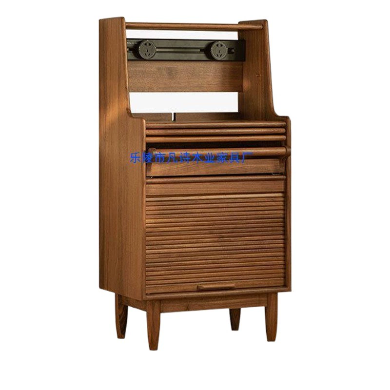 Североамериканский боковой шкаф из черного ореха Современная минималистская гостиная чайный шкаф небольшая квартира кофейная стойка шкаф для хранения из цельного дерева