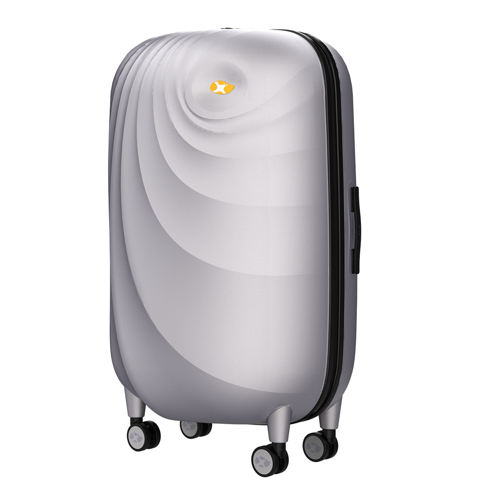 Vali ABS nhẹ 20 inch góc kim loại khóa kéo du lịch — Màu bạc chi tiết 2