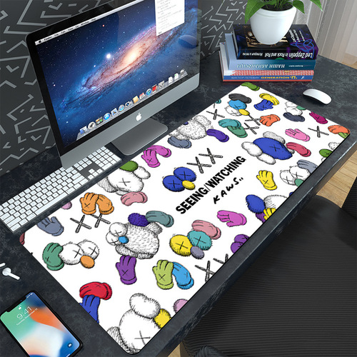 Trendy brand mouse pad oversized internet celebrity Sesame Street large desk pad office desk desk pad computer keyboard pad