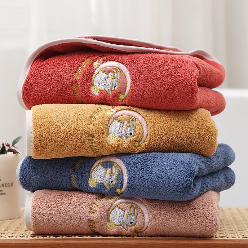 Towel Set Household Bath Towel Roll Face Wash Thickeneding Than Cotton Adult Male and Female Students Bathing Cleansing Towel Does Not Shed Lint