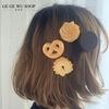 Cookie biscuits edge hair card simulation Oreo food fun and strange hair accessories female head jewelry card hair clip