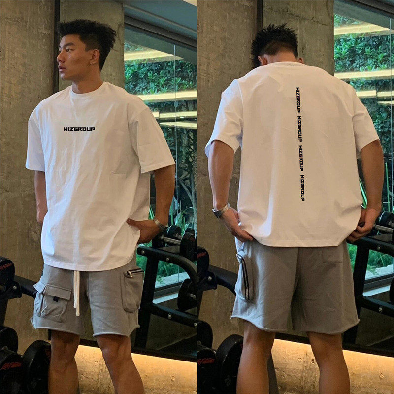 Hong Kong Trendy Brand 2025 New Style Loose-Fitting Cool Short-Sleeve T-Shirt for Men with Street-Style Design and Printed Letters