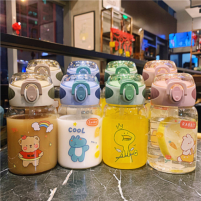 Cute Cartoon Rabbit Glass Straw Cup display picture 8