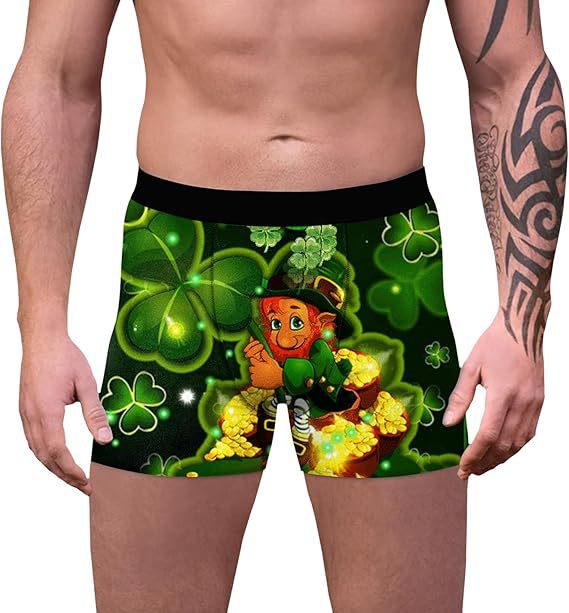 2025 Europa y América nueva moda casual trébol de cuatro hojas pantalones cortos de cuatro esquinas para hombre MP01