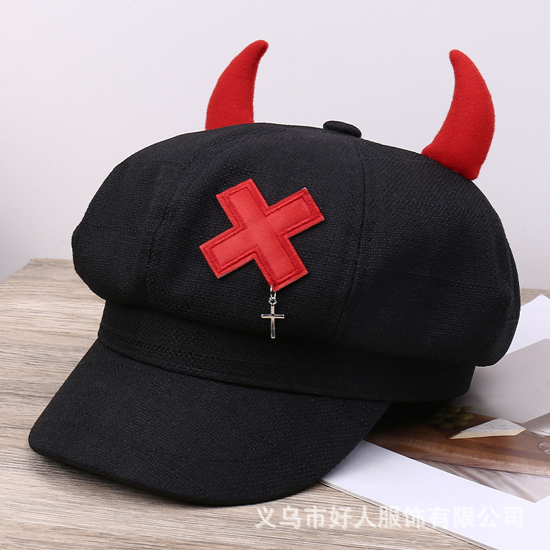 Fashionable cute spring summer metal cap with bow