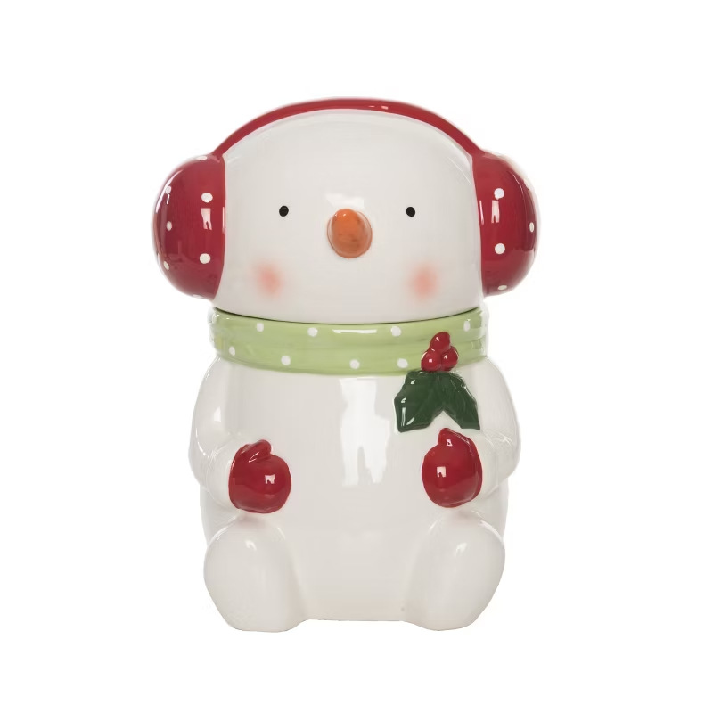 Navidad muñeco de nieve cerámica decoración navideña taza de cerámica regalo creativo al por mayor