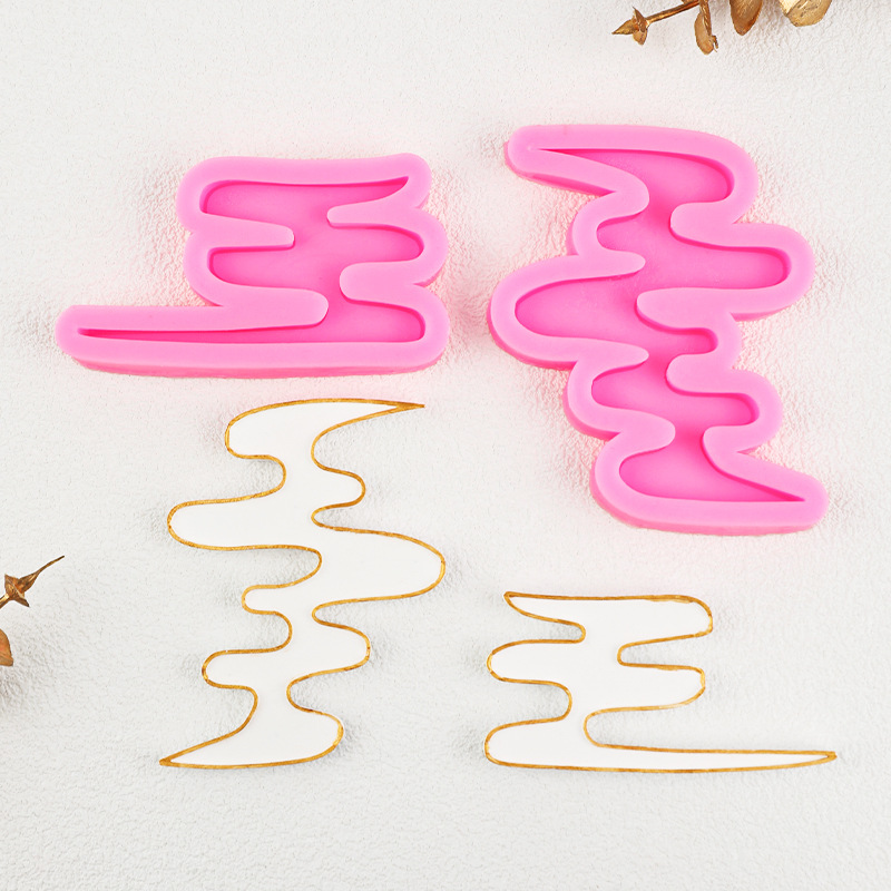 DIY cristal epoxi molde xiangyun estilo chino colgante decoración aromaterapia piedra pastel decoración molde de silicona